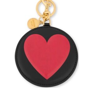 NEW full includes Moschino  Black and Red Heart Key &coin Holder